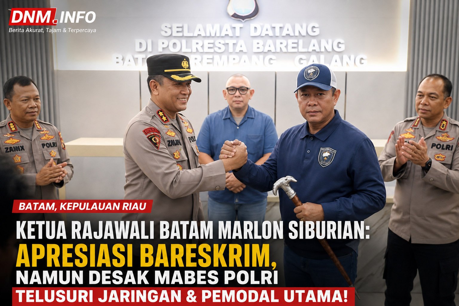 Ketua RAJAWALI Batam Marlon Siburian: Apresiasi Bareskrim, Namun Desak Mabes Polri Telusuri Jaringan & Pemodal Utama!