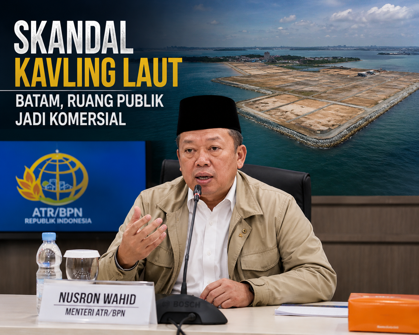 Laut di Batam Diduga Dikapling dan Diperjualbelikan, Menteri ATR/BPN Ungkap Temuan Mengejutkan