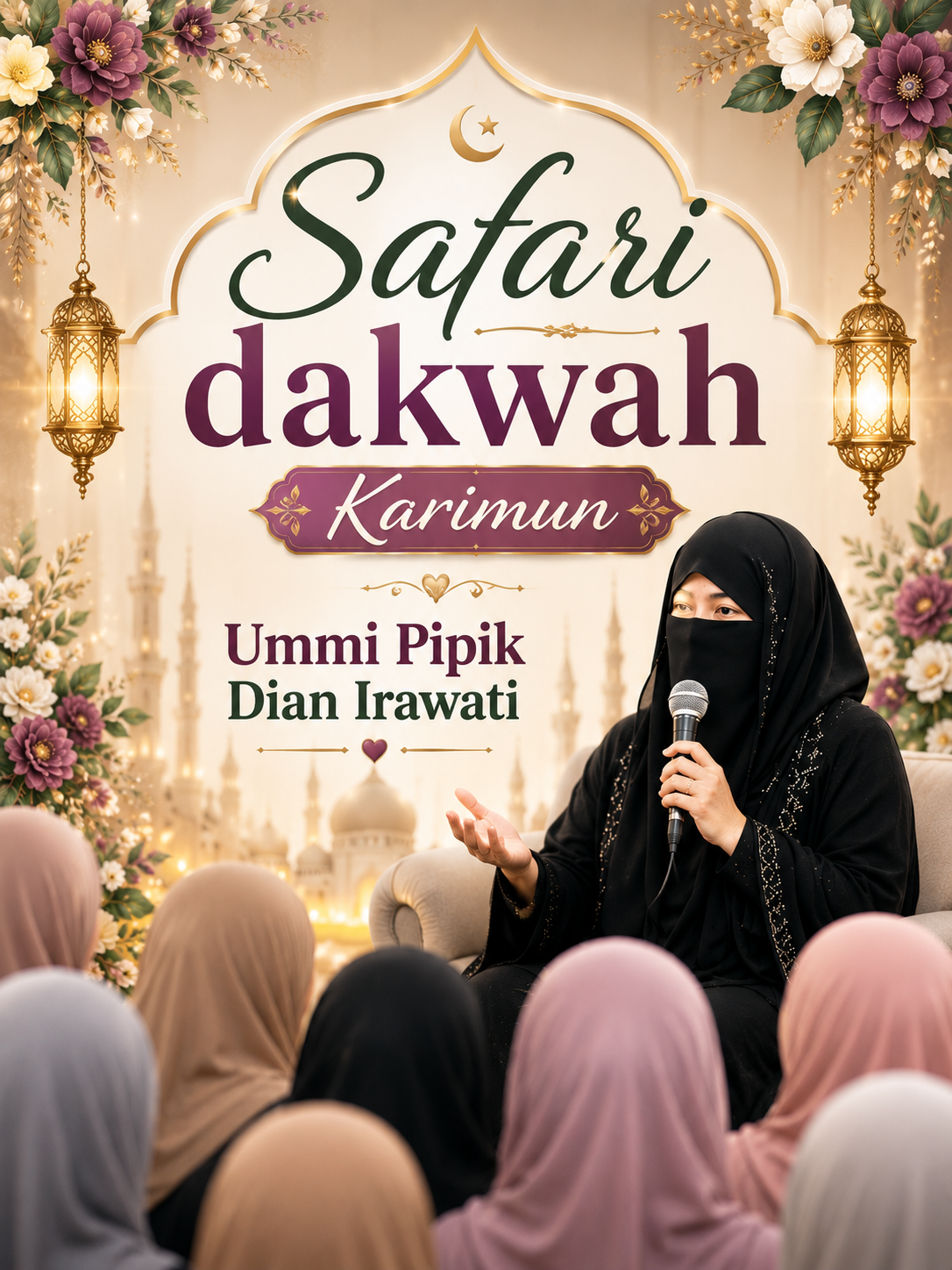 Jangan Lewatkan! Ummi Pipik Dian Irawati Hadir di Karimun, Muslimah Diajak Ramaikan Safari Dakwah 3 Lokasi